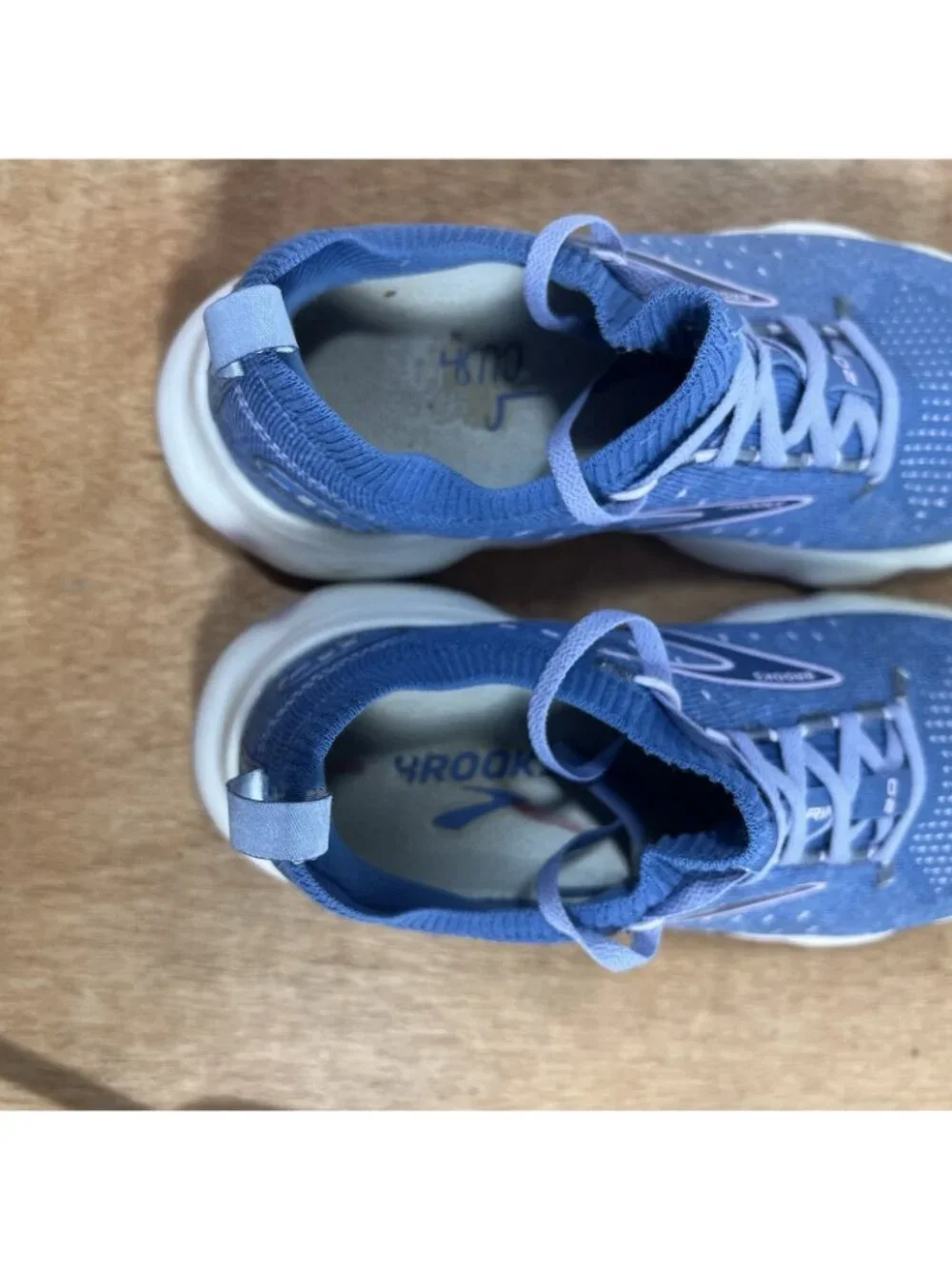 Brook Glycerin 20 Stealthfit Women Size 9 Blue Athletic Running Shoes Lace Up